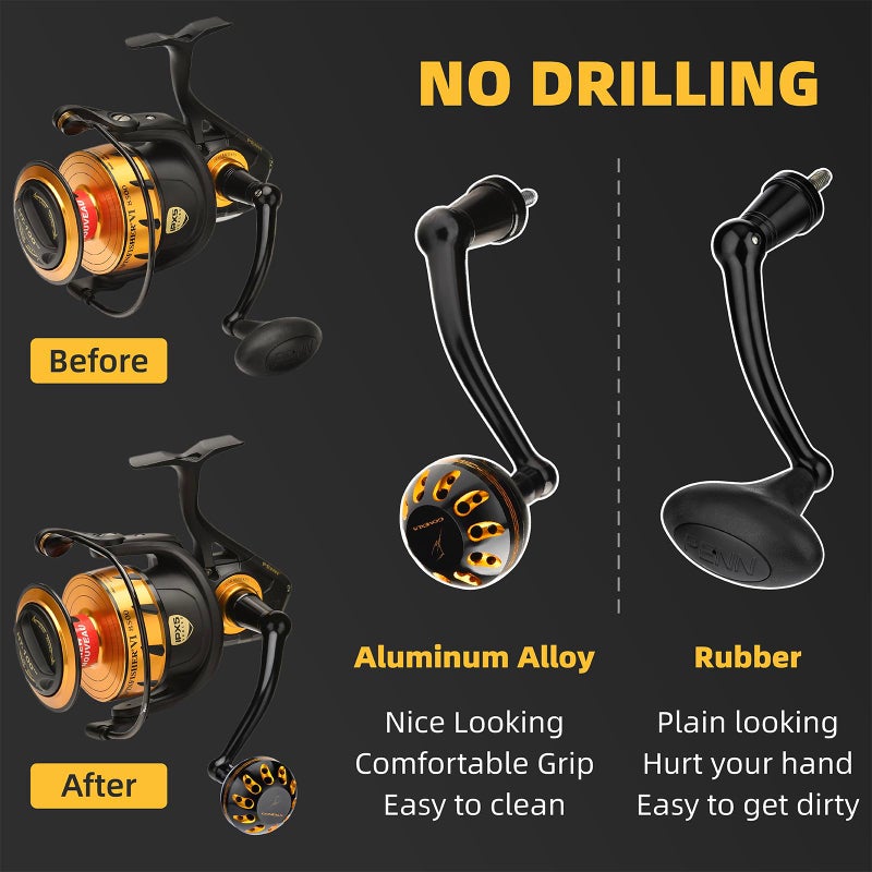 GOMEXUS Power Handle for Penn Spinfisher VI VII Slammer III IV 5500-6500,Fishing Reel Handle - Image 4